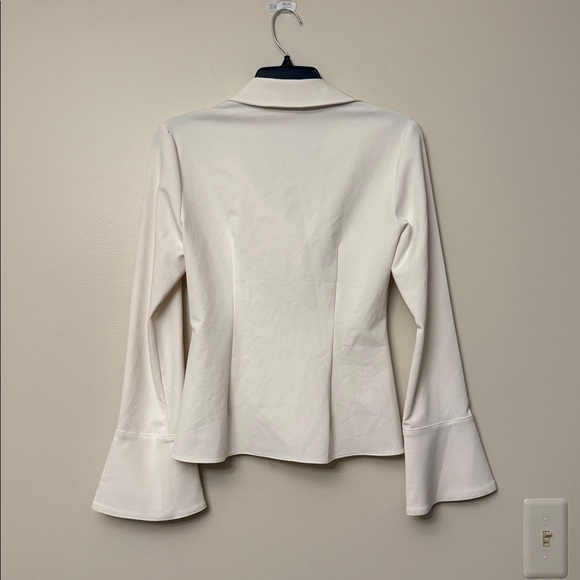 Cinq à Sept McKenna Cream Twist Front Blouse - Picture 9 of 9
